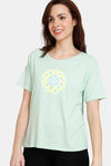 Zivame One Love Knit Cotton Top - Pastel Green — thumbnail 1